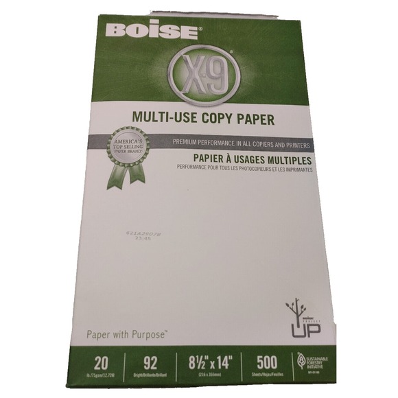 Boise Other - 8.5/14 Boise X-9 Multi-Use Copy Paper 500 Sheets of Paper Printer